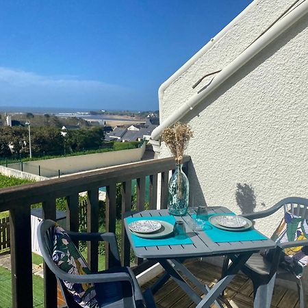 Studio Blue Horizon Vue Mer Guidel-Plage Exterior foto