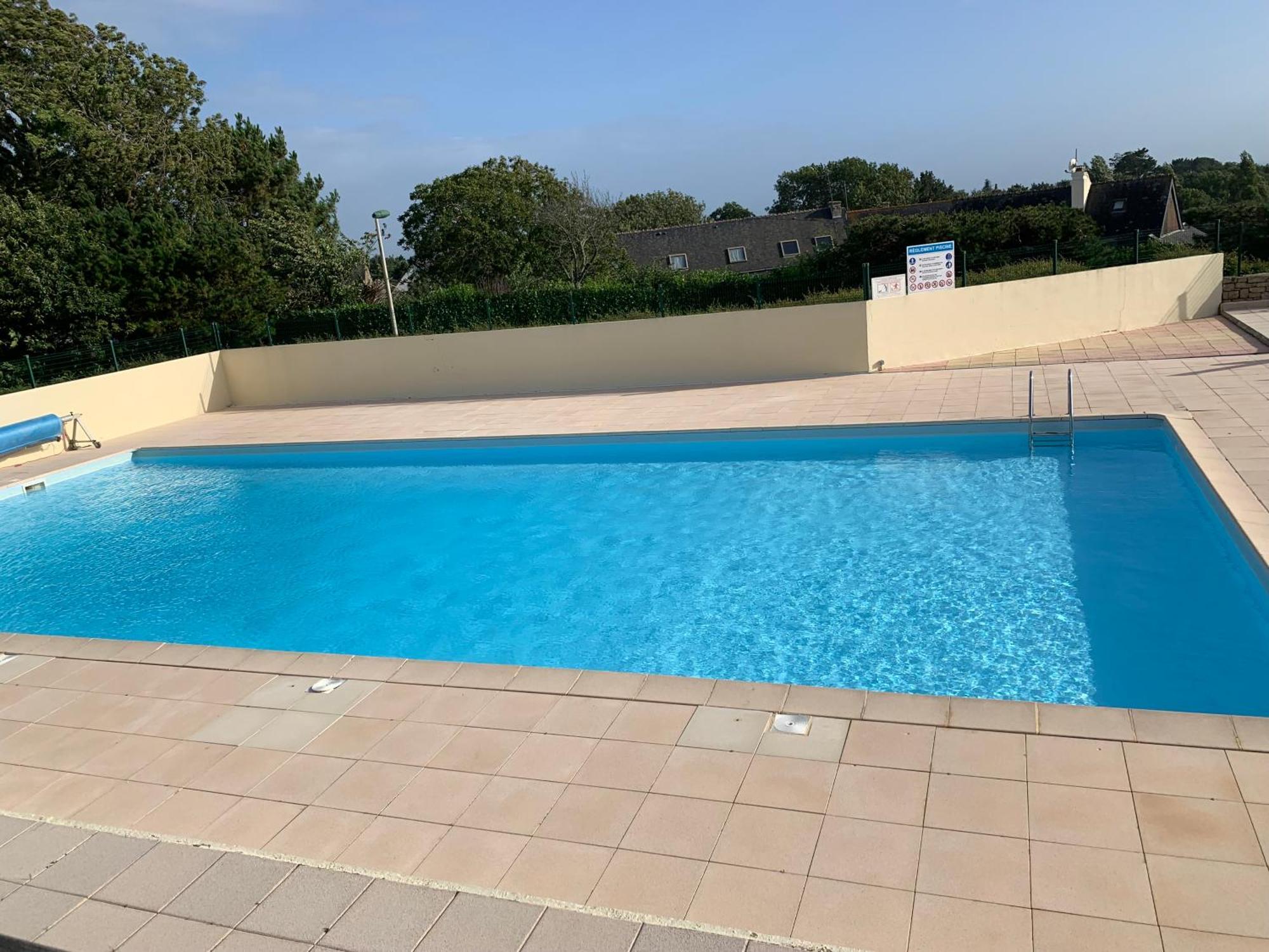 Studio Blue Horizon Vue Mer Guidel-Plage Exterior foto