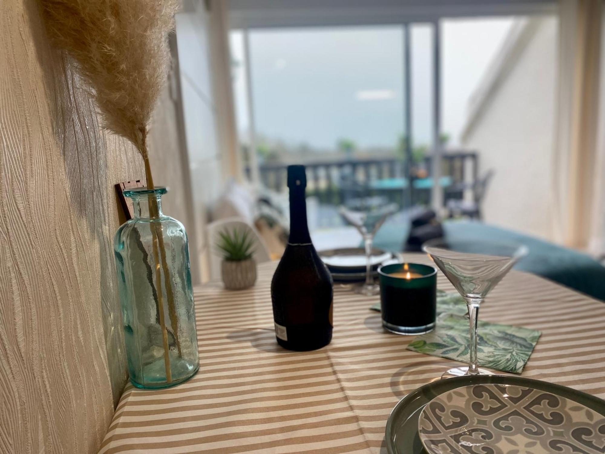 Studio Blue Horizon Vue Mer Guidel-Plage Exterior foto